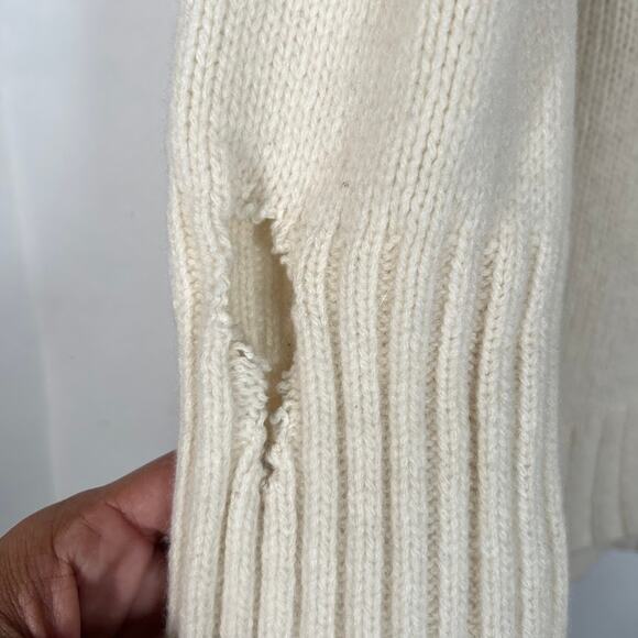 Zadig & Voltaire Amour Merino Wool Long-Sleeved Knit Sweater L Knit *READ - Picture 7 of 14